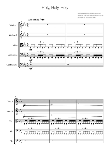 Holy Holy Holy (arr. Isaac Gonçalves)