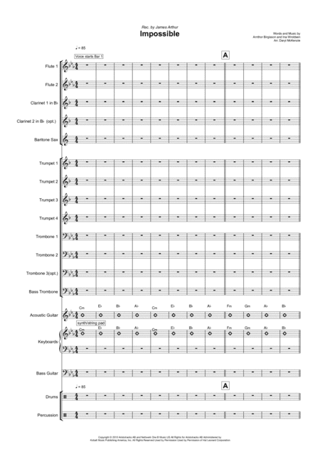Impossible (arr. Daryl McKenzie)