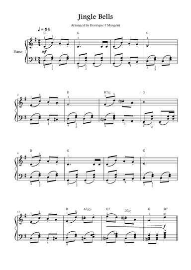 Jingle Bells (arr. Henrique F Mangoni)