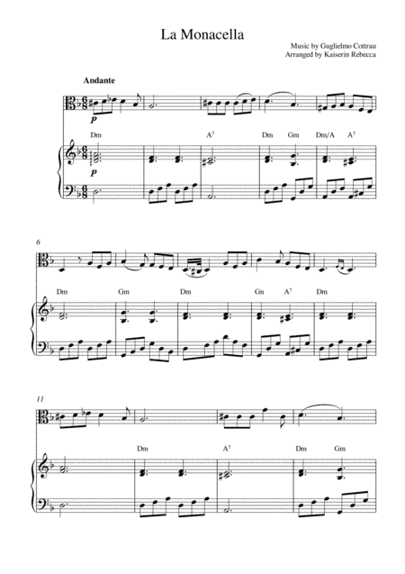 La Monacella (arr. Kaiserin Rebecca)
