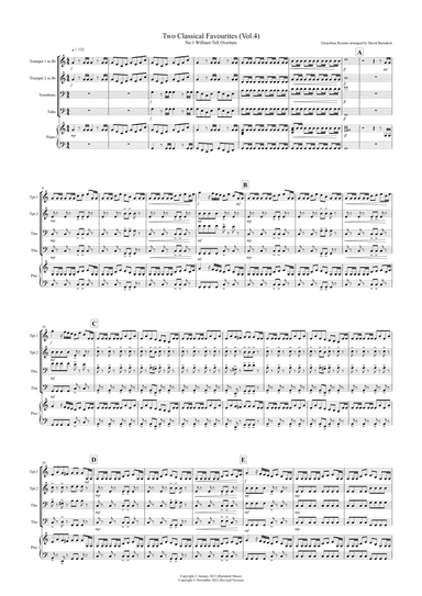 2 Classical Favourites for Brass Quartet (volume four) (arr. David Burndrett)