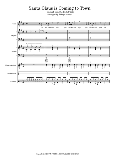 Santa Claus Is Coming To Town (arr. Thiago Araújo)