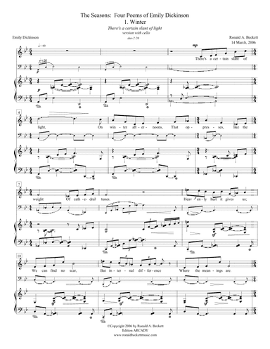 The Seasons: Four Poems of Emily Dickinson