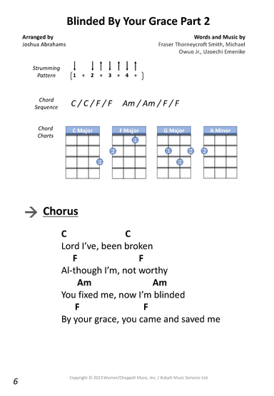 Blinded By Your Grace Part 2 (arr. Joshua Abrahams)
