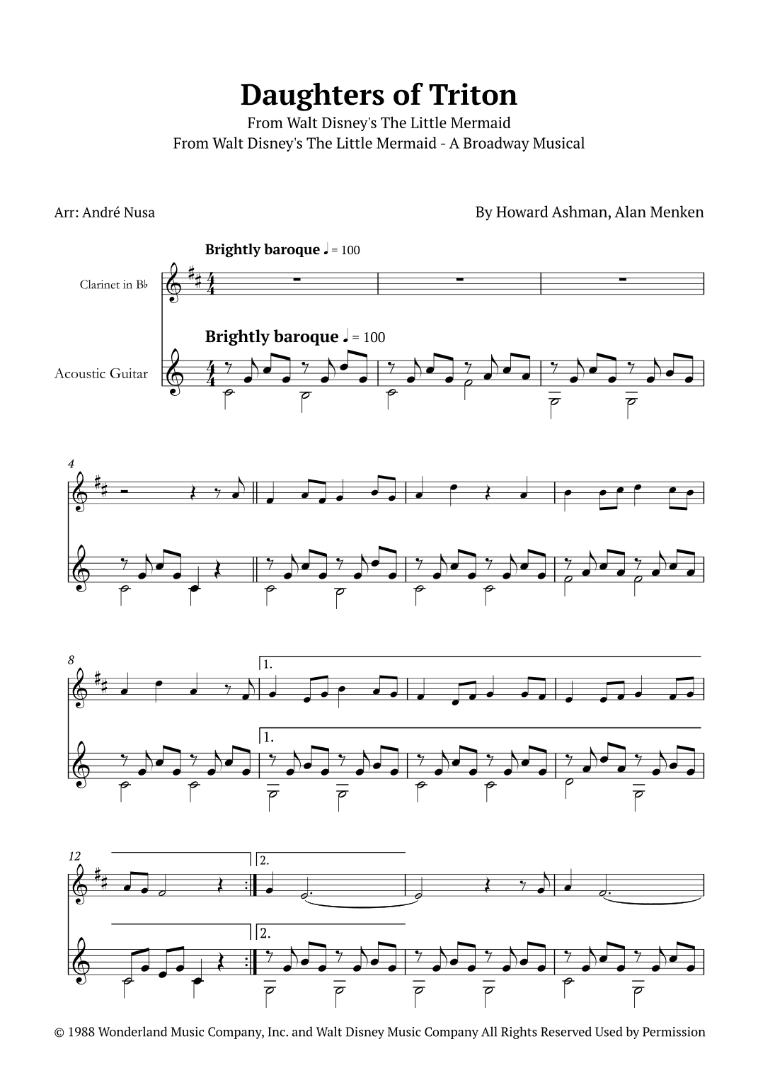 Daughters Of Triton (arr. André Nusa)