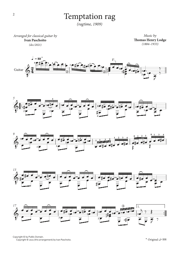 Temptation rag (arr. Ivan Paschoito)