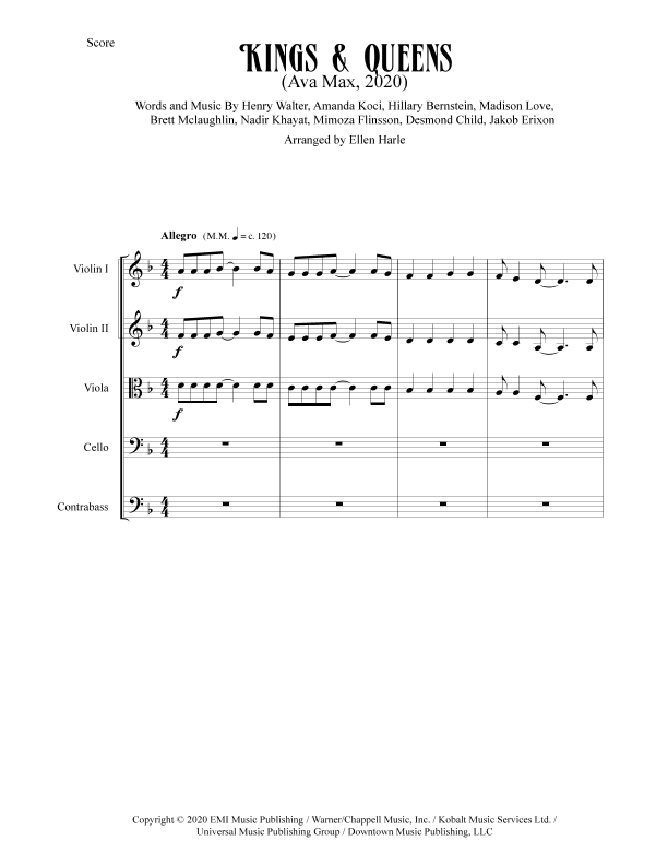 Kings & Queens (arr. Ellen Harle)