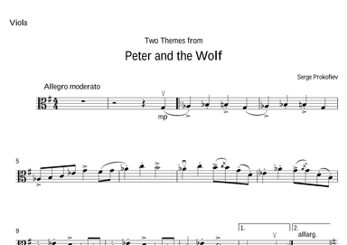 Two Themes from 'Peter and the Wolf' (arr. Jerry Lanning)