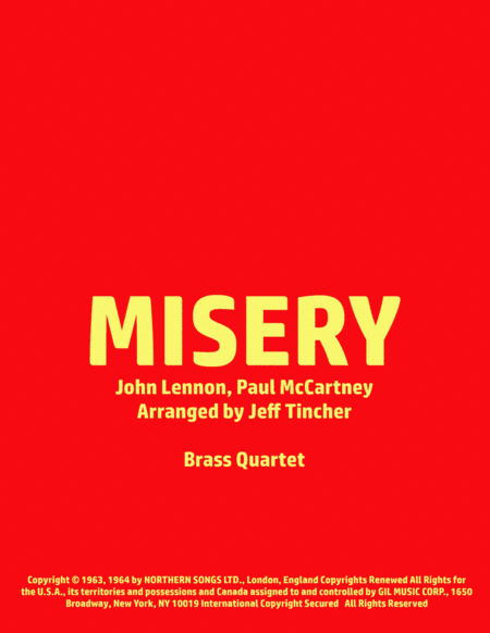 Misery (arr. Jeff Tincher)