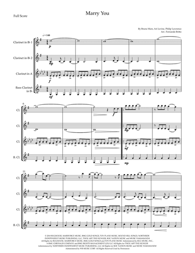 Marry You (arr. Fernando Britto)