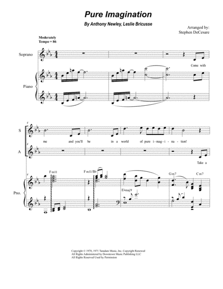 Pure Imagination (arr. Stephen DeCesare)