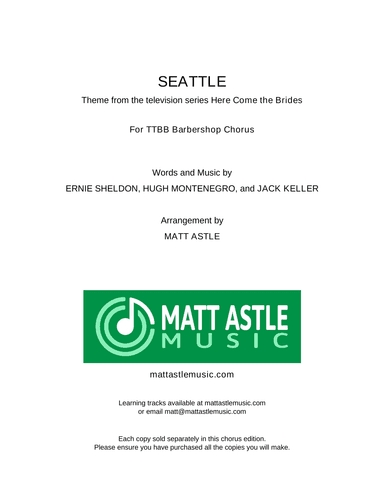 Seattle (arr. Matt Astle)