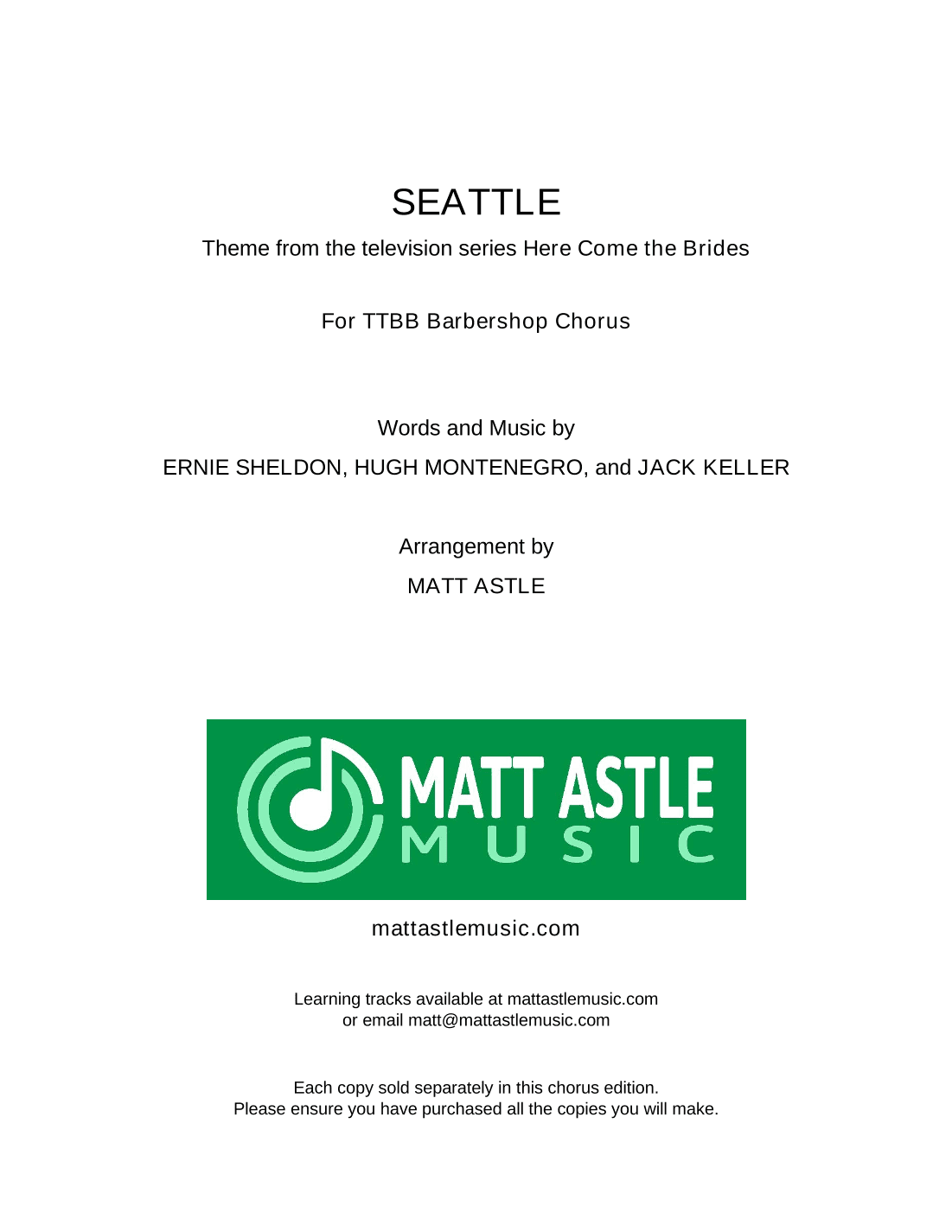 Seattle (arr. Matt Astle)