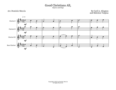 Good Christians All, Rejoice and Sing! (arr. Dominic Meccia)