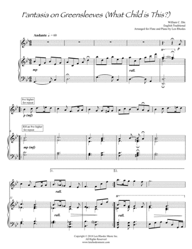 What Child Is This? - for Flute and Piano (arr. Len Rhodes)
