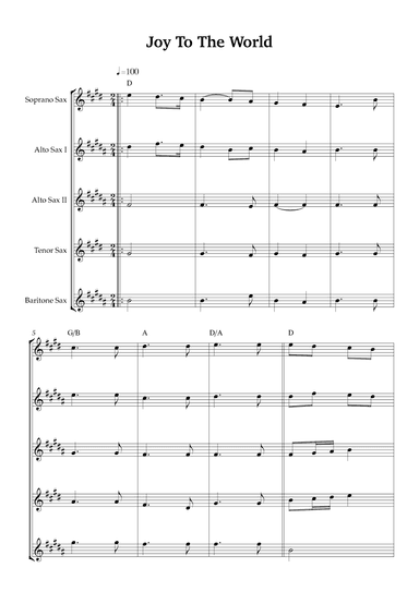 Joy To The World (arr. Karen Gueiros)