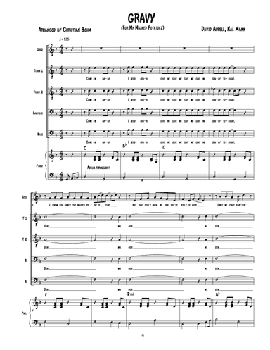 Gravy For My Mashed Potatoes (arr. Christian Bohm)