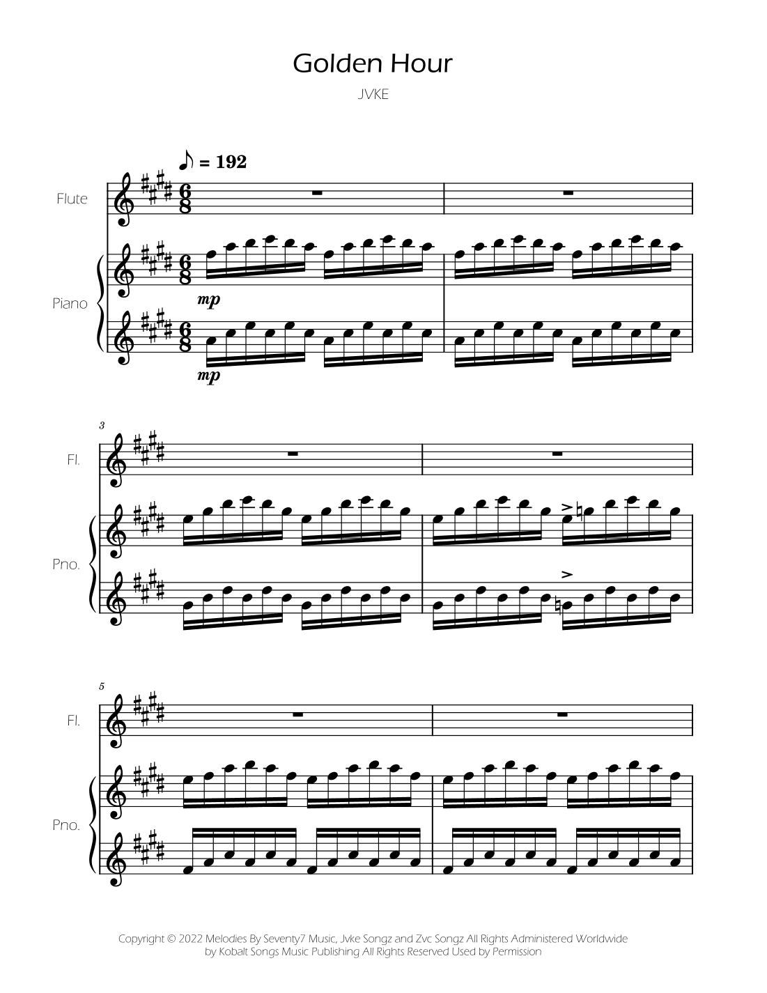 Golden Hour (arr. Ygor Nunes)
