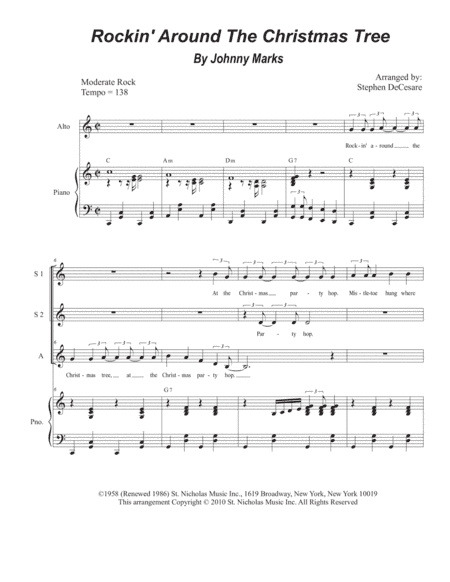 Rockin' Around The Christmas Tree (arr. Stephen DeCesare)