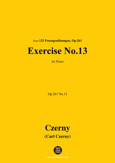 C. Czerny-Exercise No.13,Op.261 No.13 (arr. OSM Press)