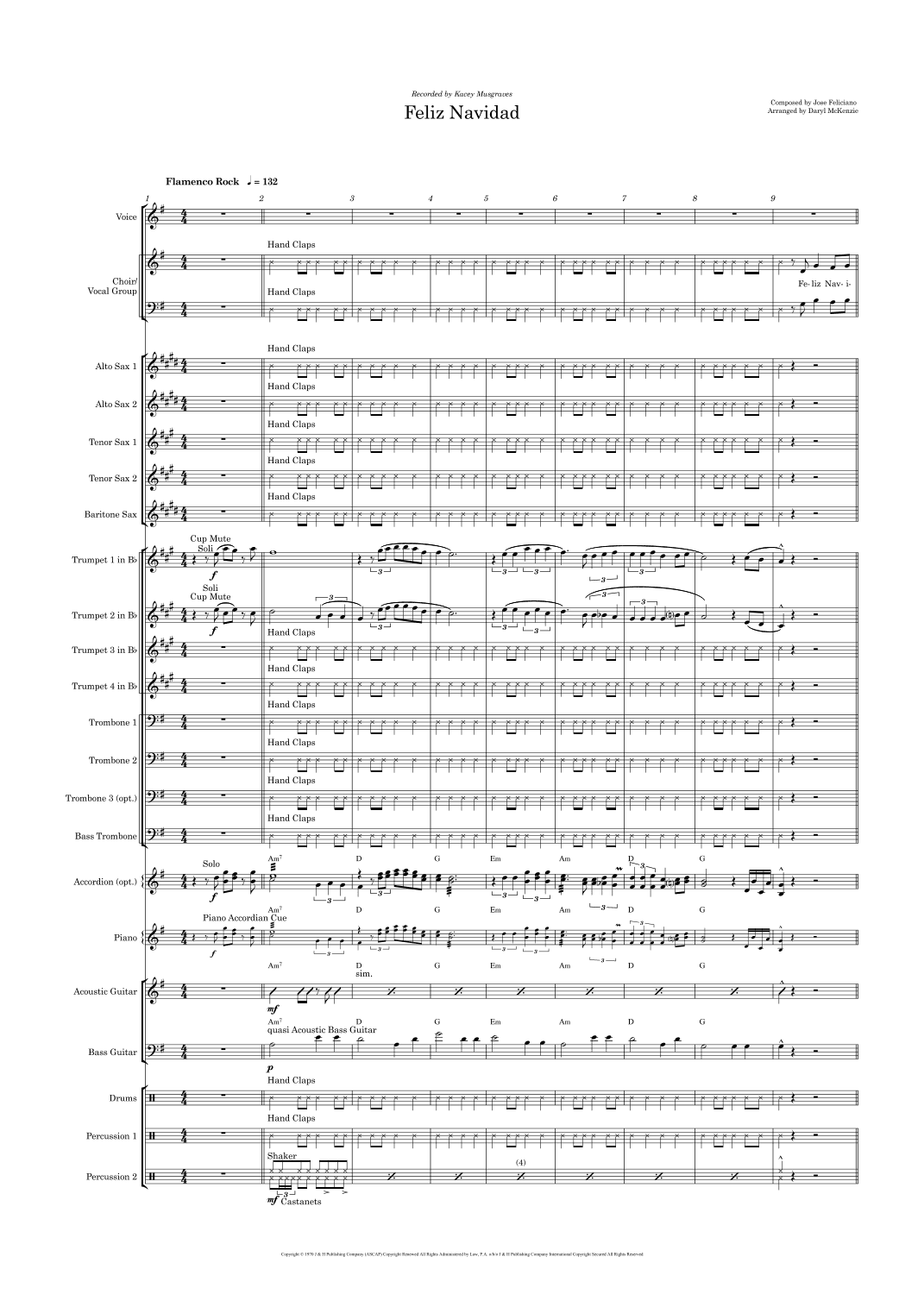 Feliz Navidad (arr. Daryl McKenzie)