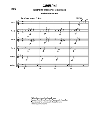 Summertime (arr. David Heywood)