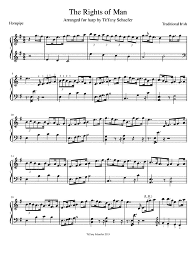 The Rights of Man: Intermediate Harp (arr. Tiffany Schaefer)
