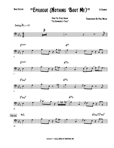 Epilogue (nothing 'bout Me) (arr. Accubass)