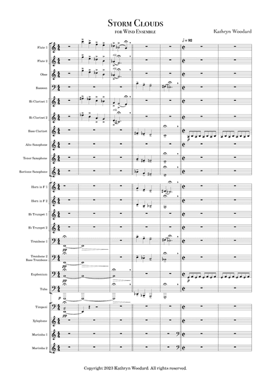 Storm Clouds - Score Only