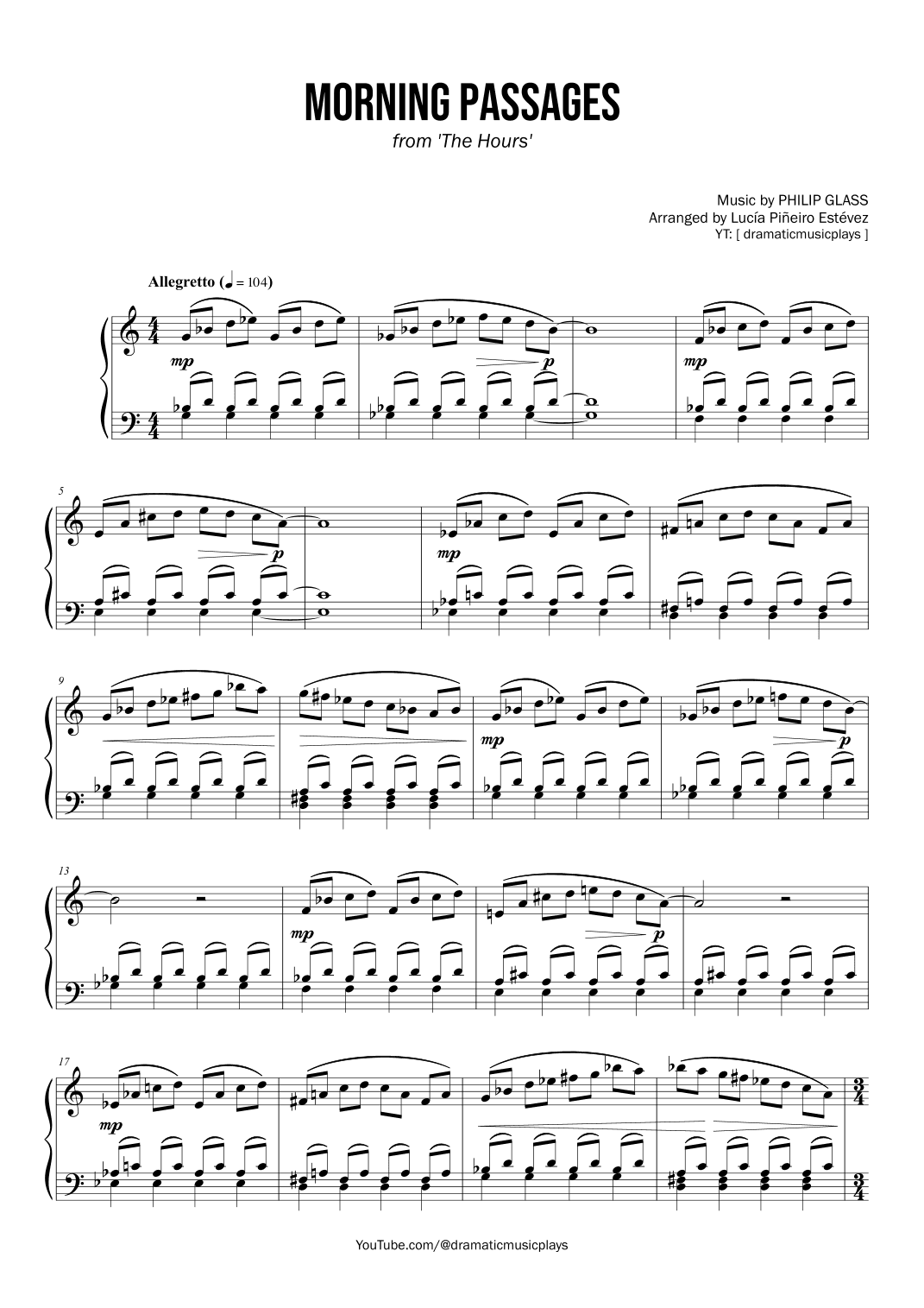 Morning Passages (arr. Lucía Piñeiro Estévez)