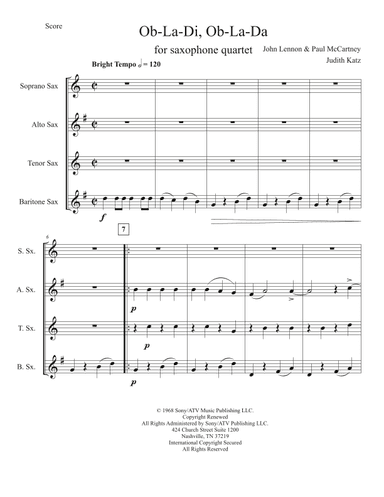 Ob-la-di, Ob-la-da (arr. Judith Katz)