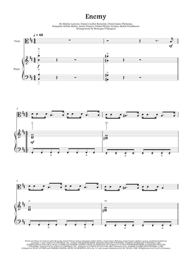 Enemy (arr. Henrique F Mangoni)