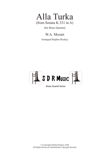 Alla Turka (Turkish March) for Symphonic Brass Quartet (arr. Stephen Rockey)