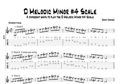 D Melodic Minor #4 Scale (4 Ways to Play)