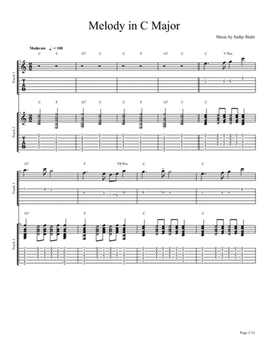 Melody in C Major