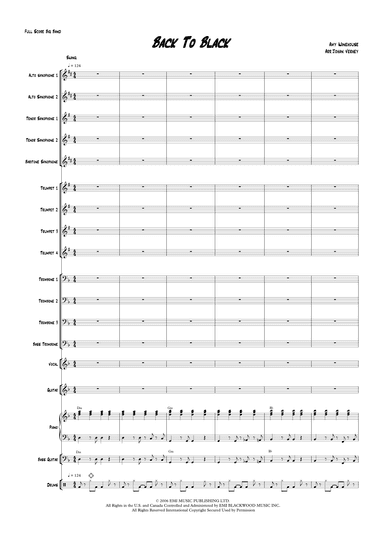 Back To Black (arr. Johan Verhey)