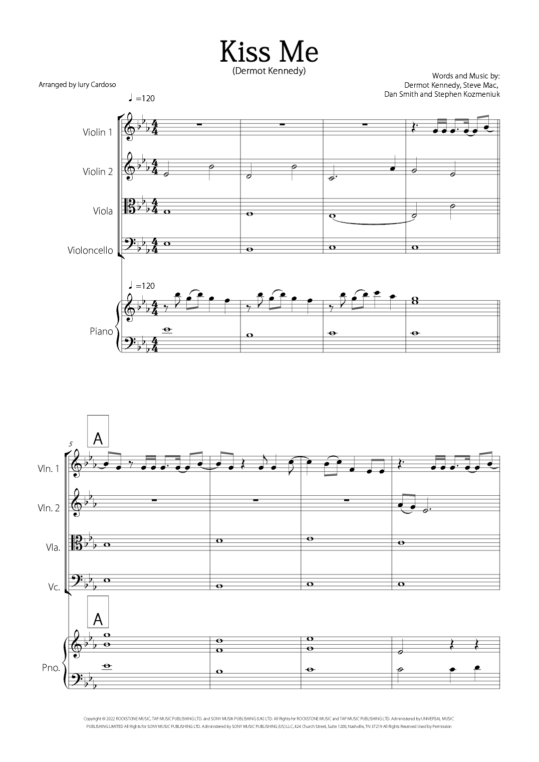 Kiss Me (arr. Iury Cardoso)