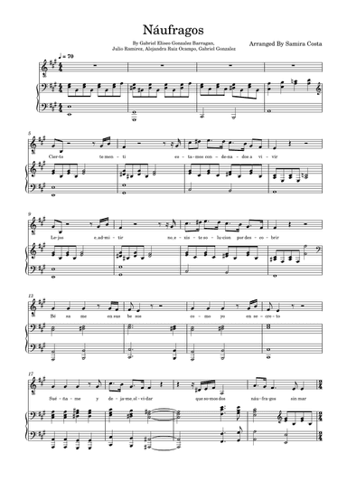 Naufragos (arr. Samira Costa)