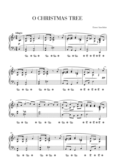 O Christmas Tree Jazzy - Advanced Piano (arr. Cadenza Editions)