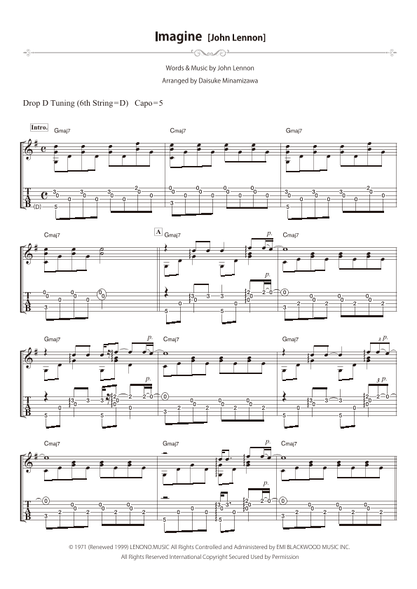 Imagine (arr. Daisuke Minamizawa)