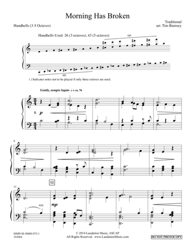 Morning Has Broken (arr. Tim Rumsey)