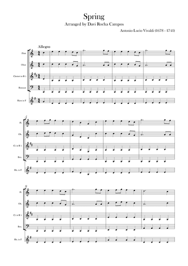 Spring (arr. Davi Rocha Campos)
