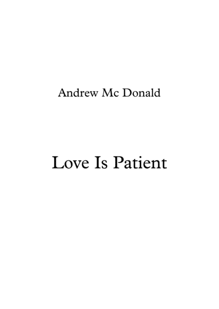 Love Is Patient