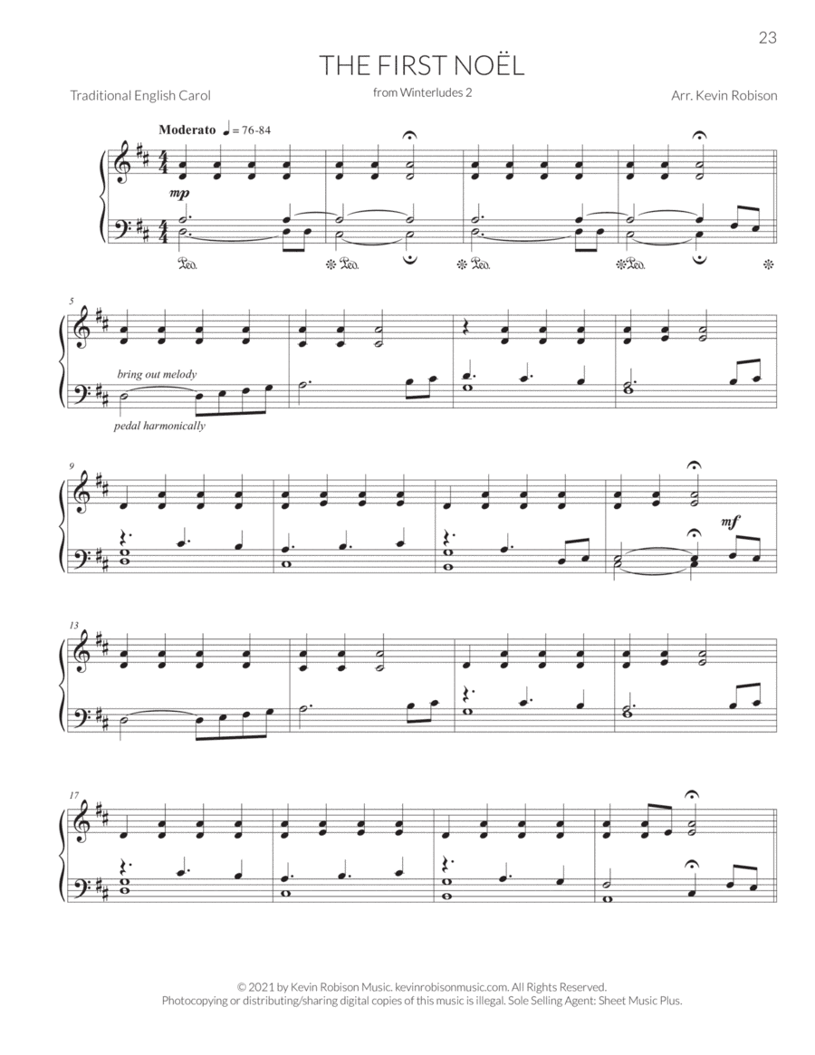 The First Noël (from Winterludes 2) (arr. Kevin Robison)