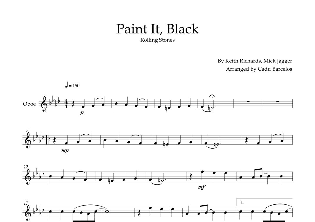 Paint It, Black (arr. Cadu Barcelos)