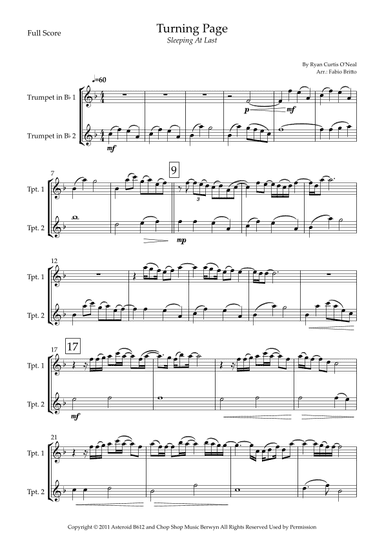Turning Page (arr. Fabio Britto)