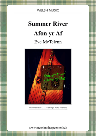 Summer River // Afon Yr Haf - beginner to intermediate & 27/34 String Harp | McTelenn Harp Center (arr. Eve McTelenn)
