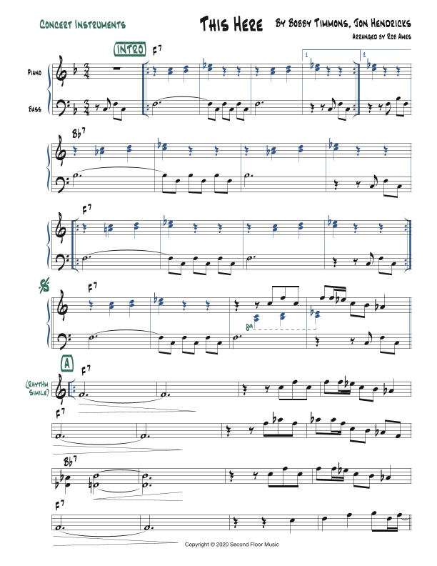 This Here (arr. Rob Ames)