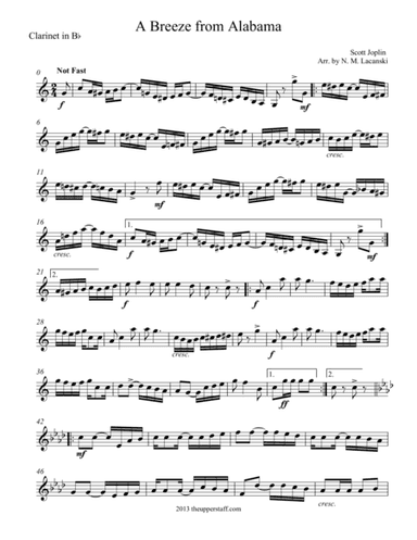 A Breeze from Alabama (arr. Nick Lacanski)