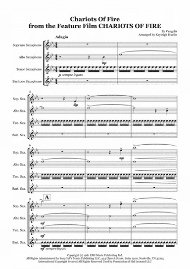 Chariots Of Fire  from the Feature Film CHARIOTS OF FIRE (arr. Kayleigh Huelin)